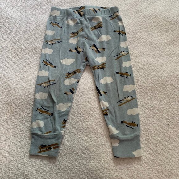 5/$25 Old Navy airplane cotton long sleeve pants pajamas jammies pjs - Picture 6 of 7
